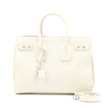 SAINT LAURENT SAC DE JOUR TOTE BAG CALFSKIN WHITE SHW
