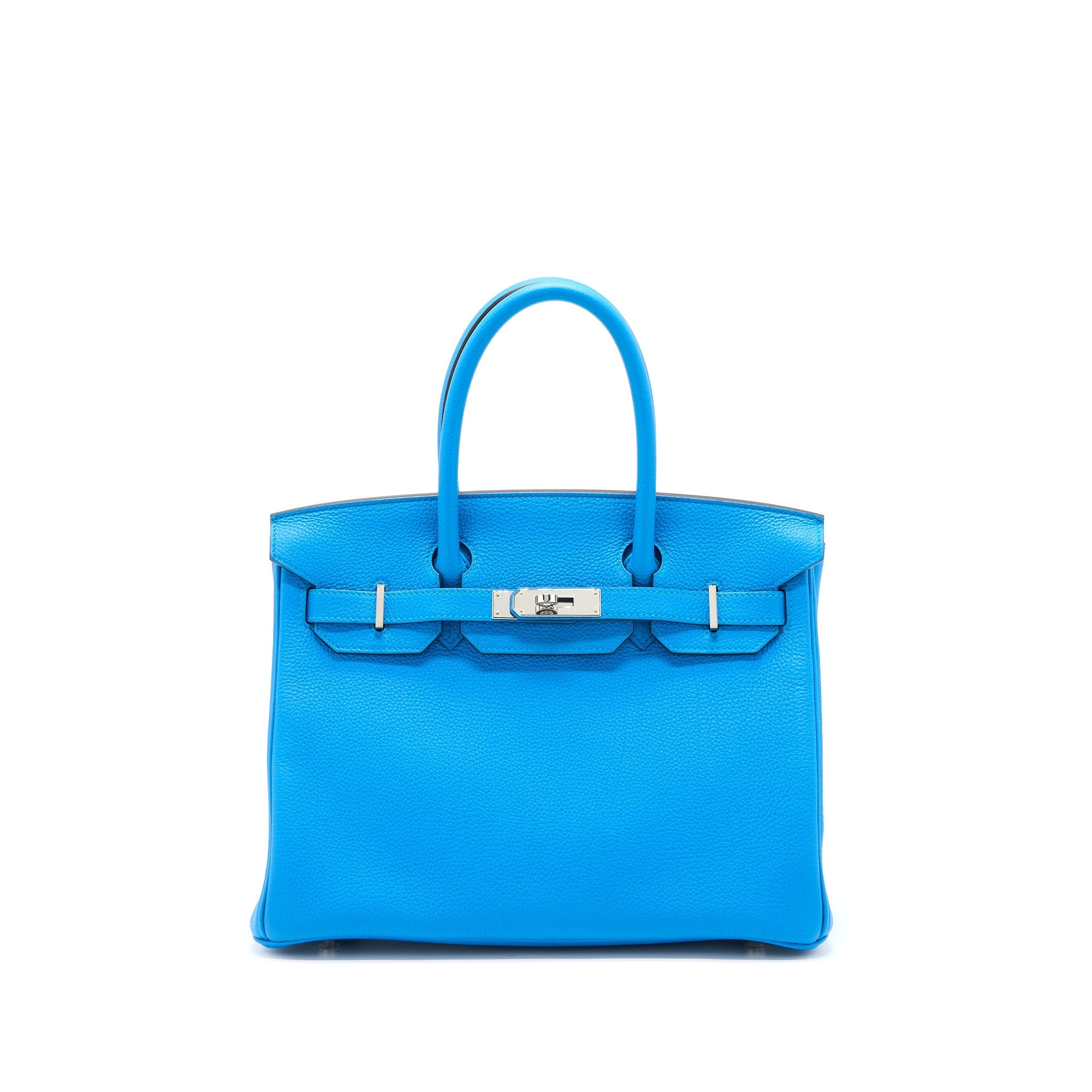 HERMES BIRKIN 30 TOGO BLEU ZANZIBAR/MALACHITE SHW