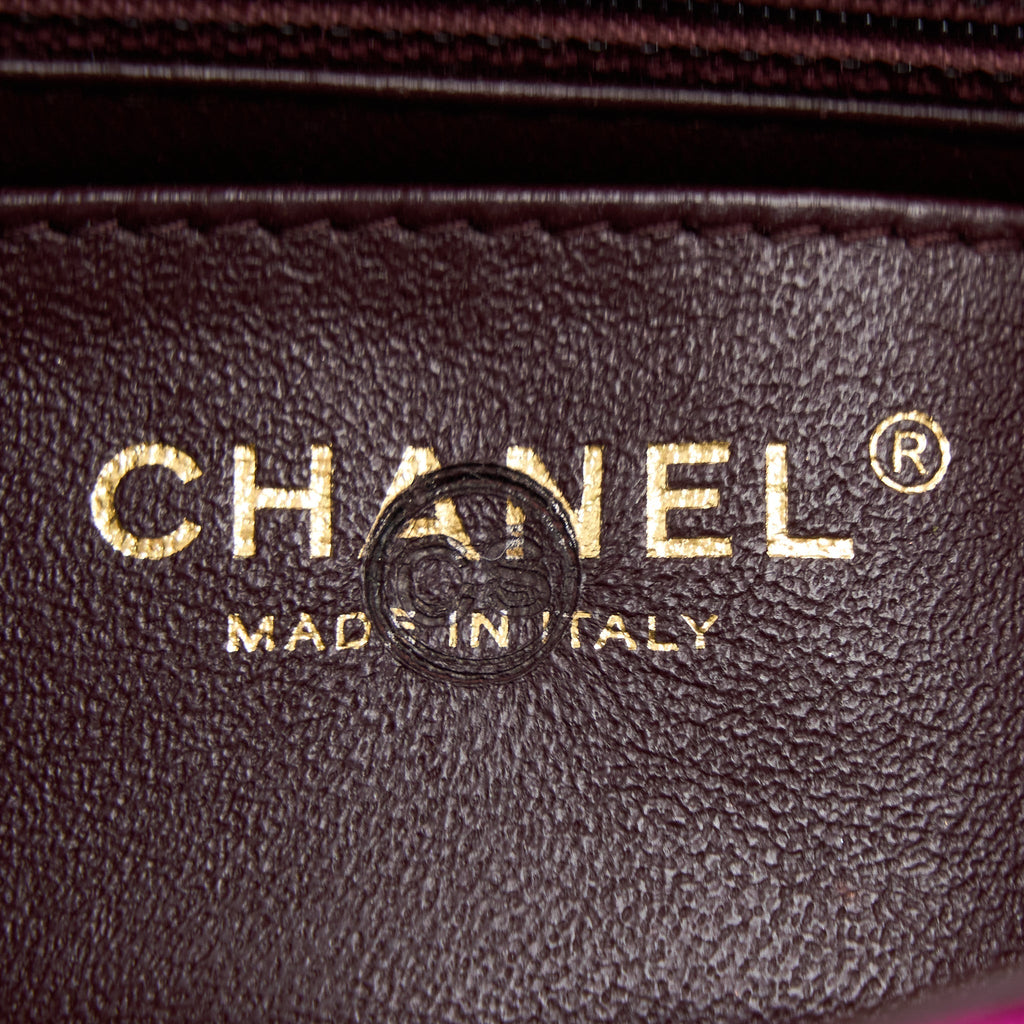 CHANEL SEASONAL MINI FLAP BAG FABRIC PINK LGHW