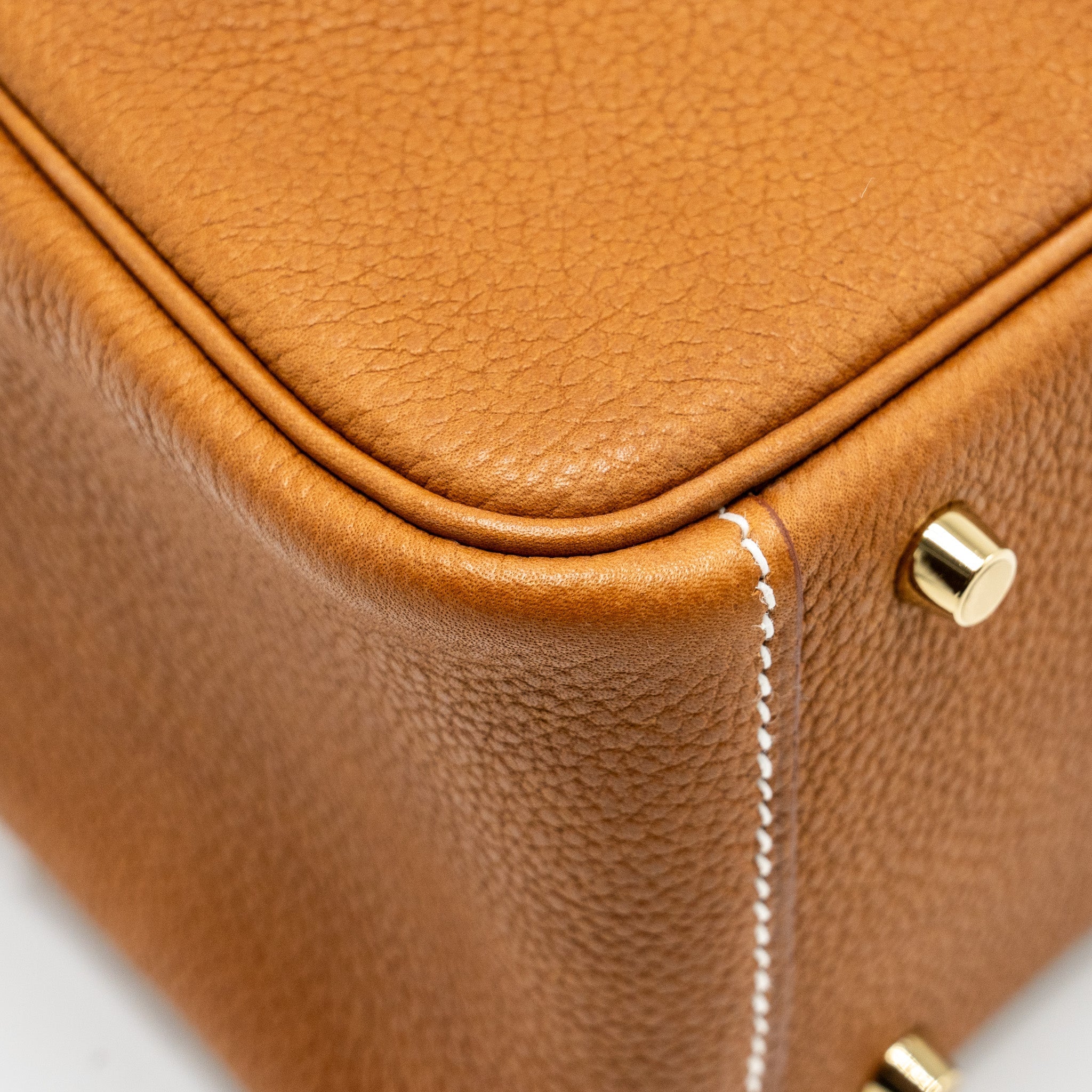 HERMES MINI LINDY BARENIA FAUBOURG FAUVE GHW