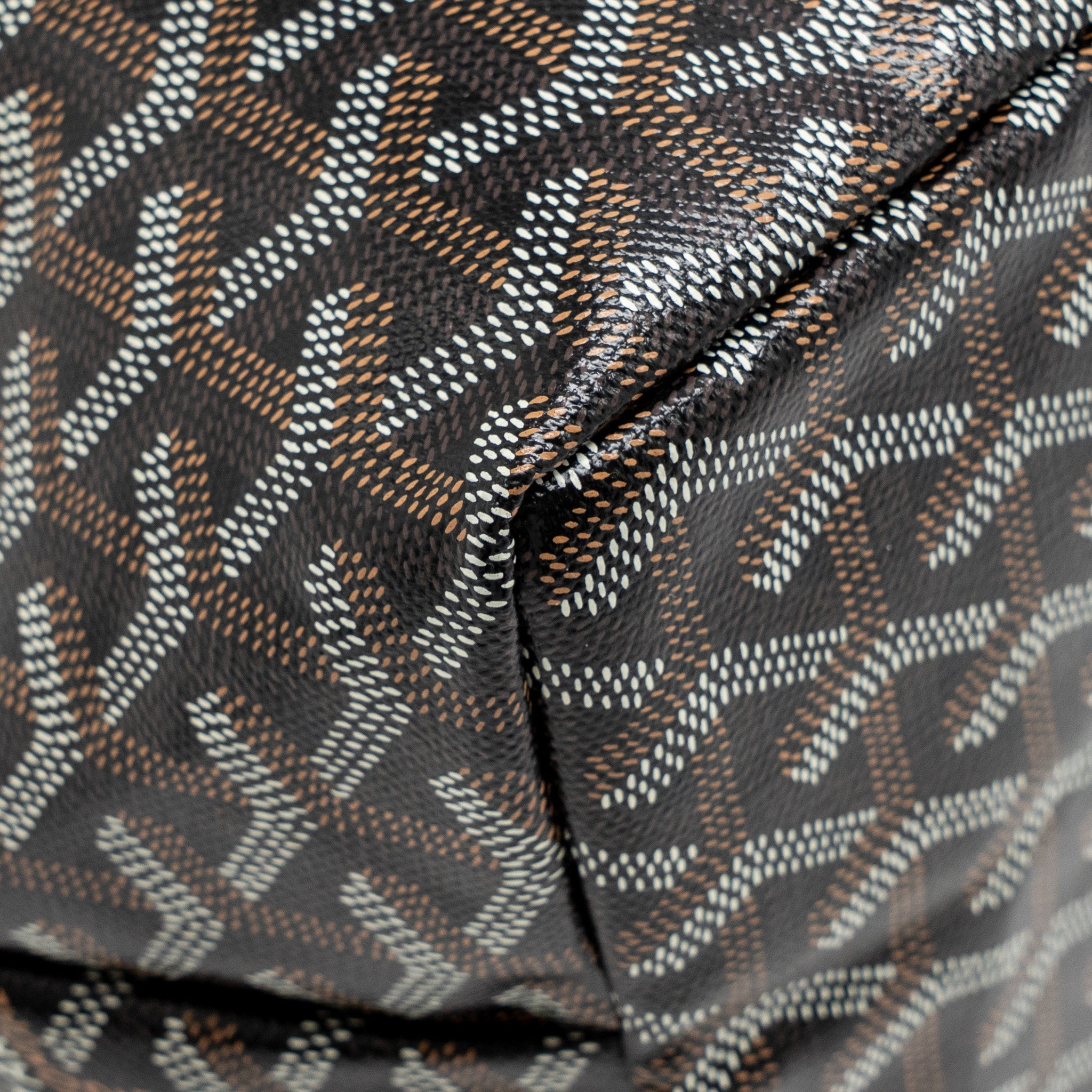 GOYARD SAINT LOUIS PM TOTE BAG GOYARDINE CANVAS/CALFSKIN BLACK