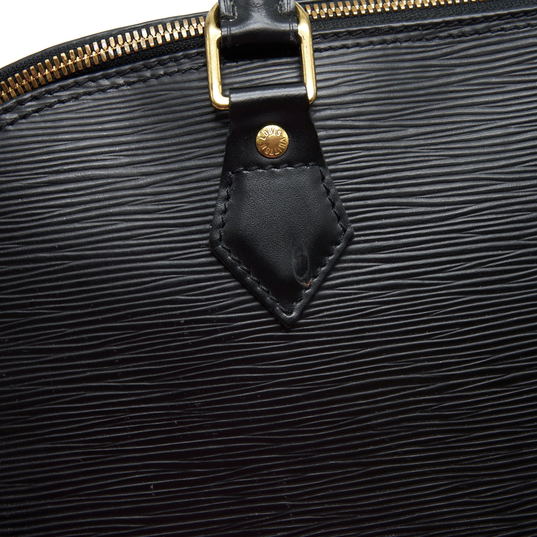 LOUIS VUITTON ALMA BAG EPI BLACK GHW