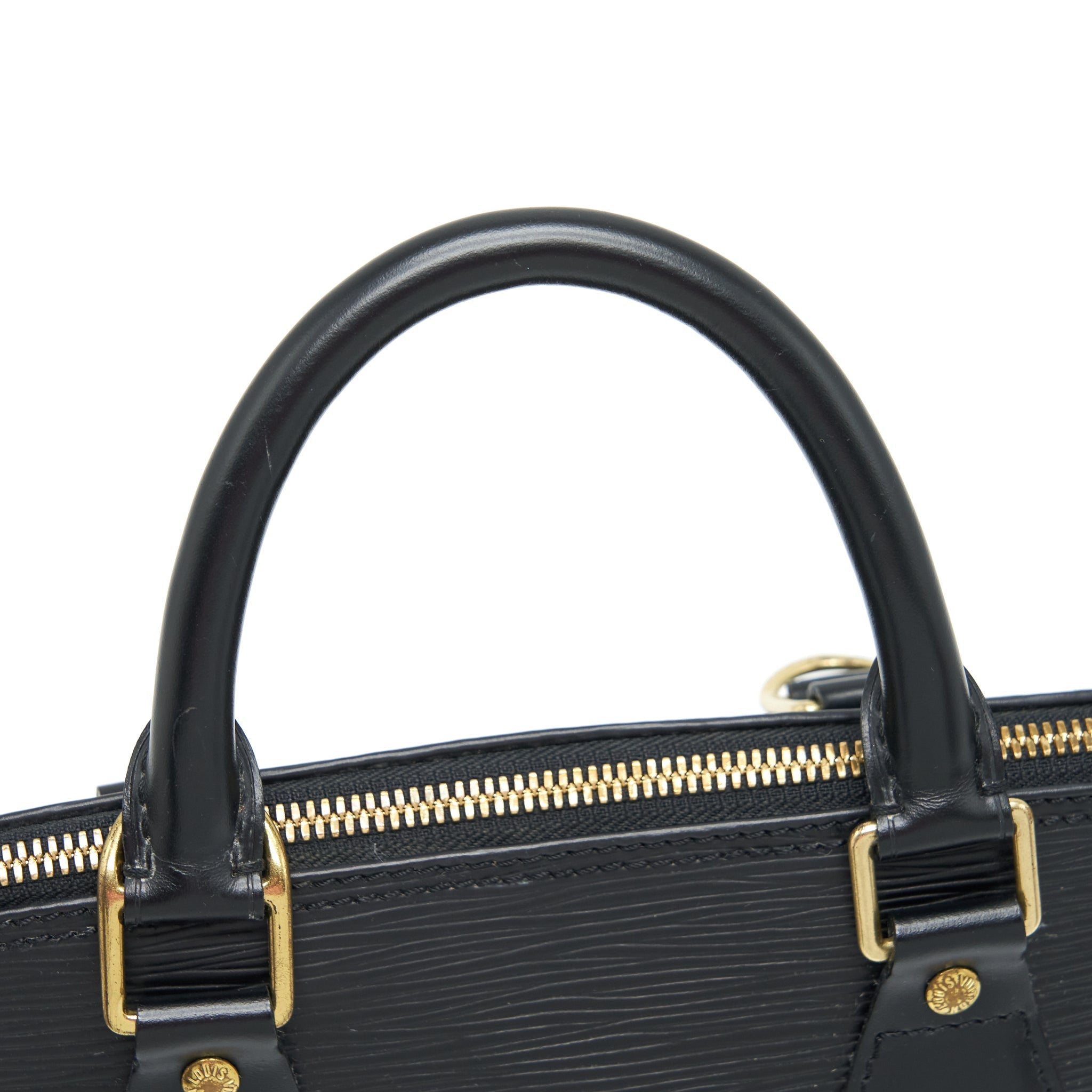 LOUIS VUITTON ALMA BAG EPI BLACK GHW