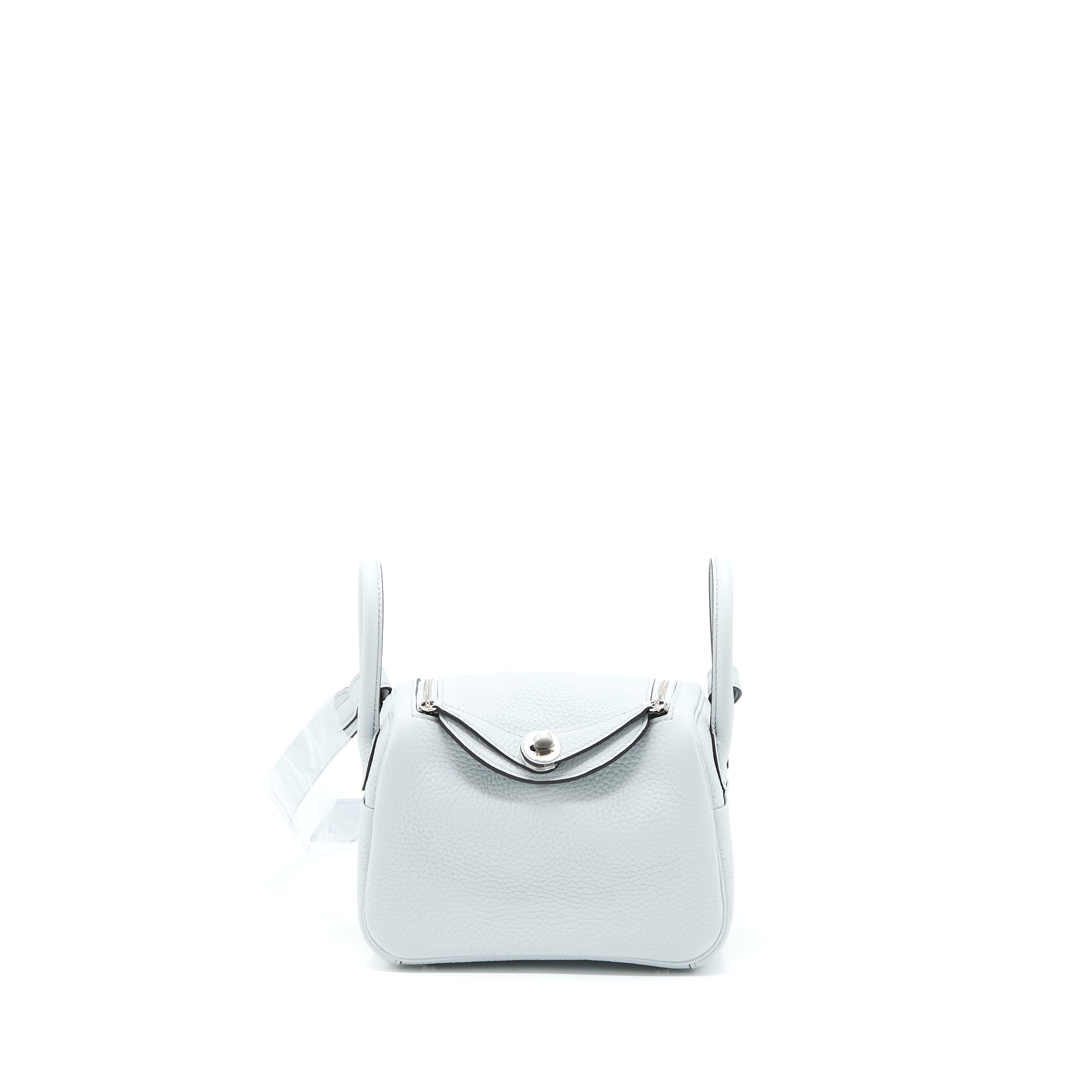HERMES MINI LINDY CLEMENCE BLUE PALE SHW