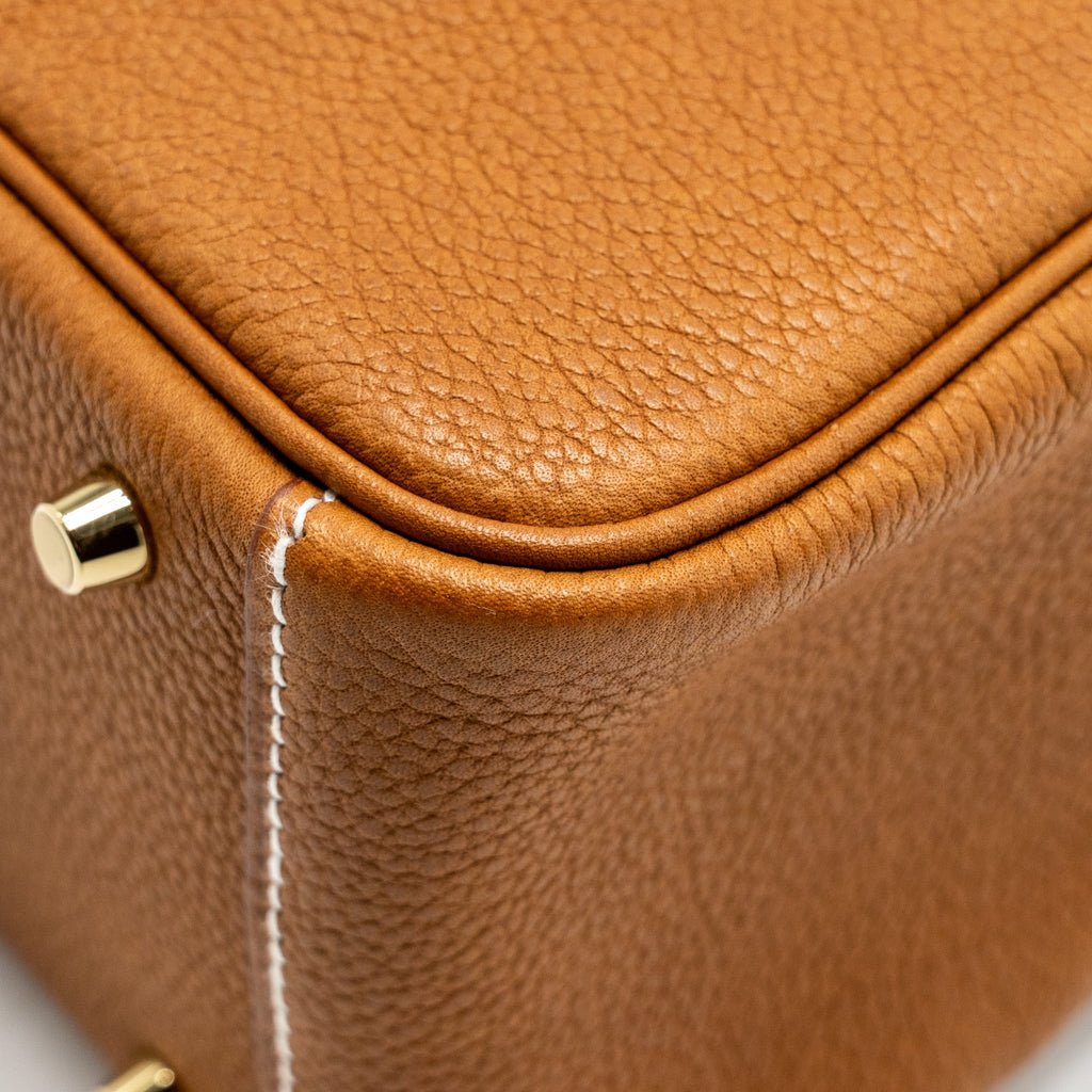 HERMES MINI LINDY BARENIA FAUBOURG FAUVE GHW