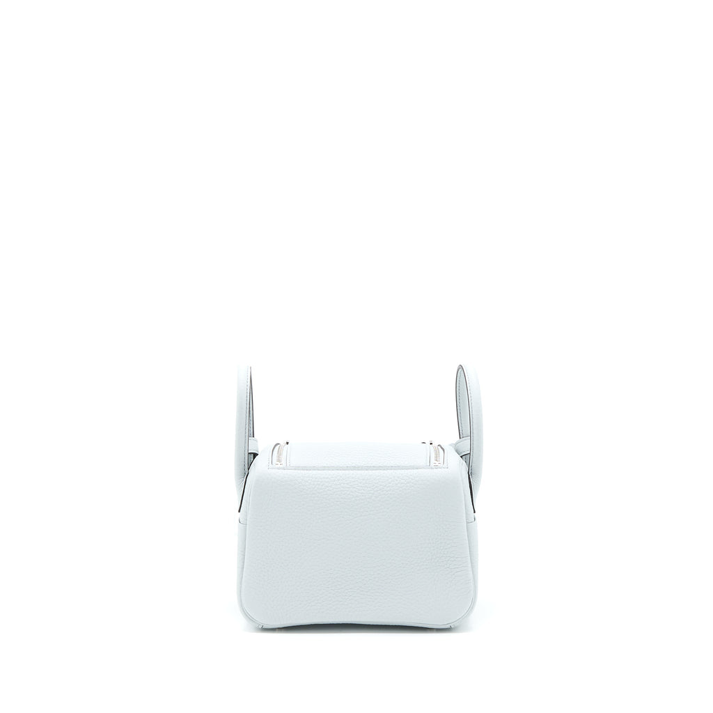 HERMES MINI LINDY CLEMENCE BLUE PALE SHW