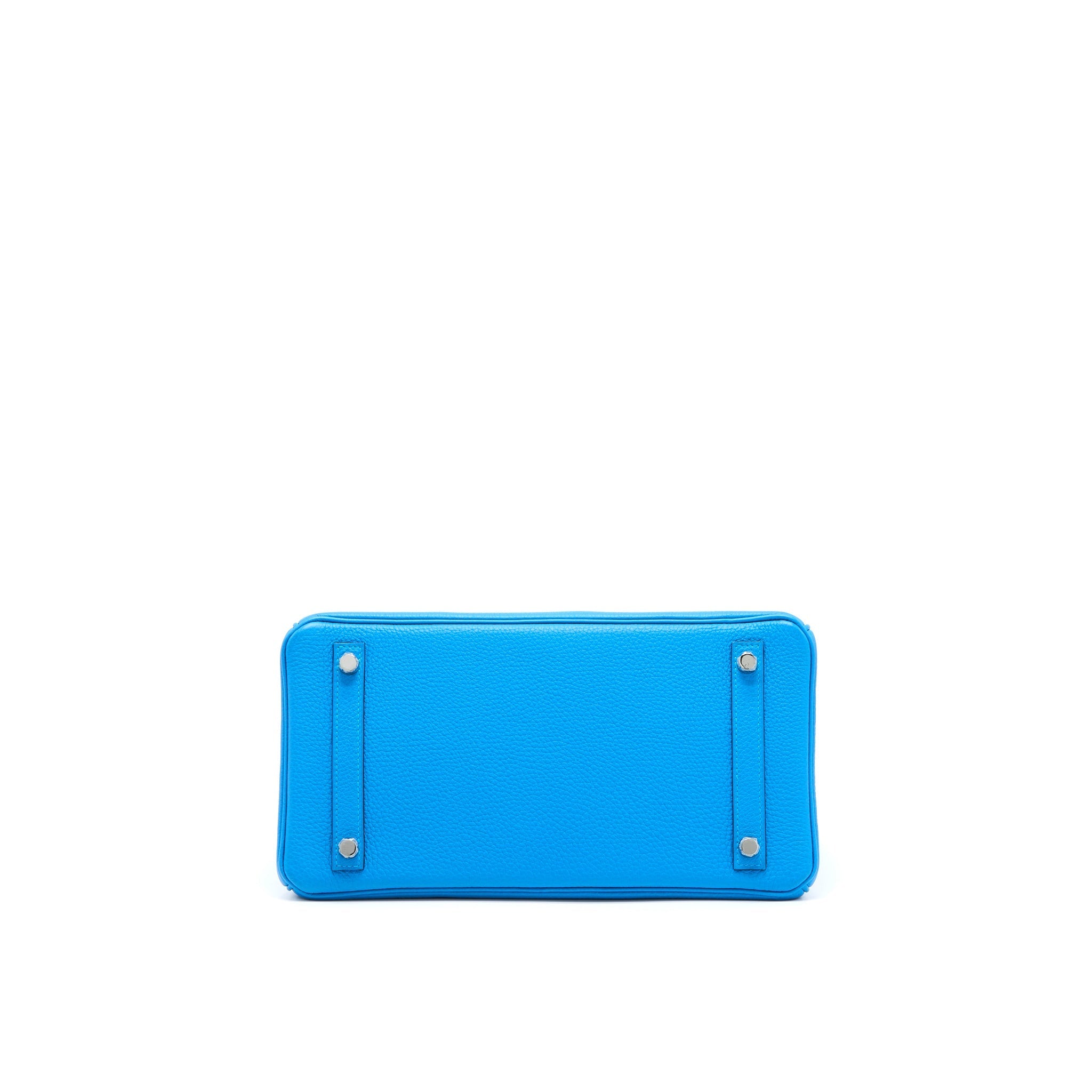 HERMES BIRKIN 30 TOGO BLEU ZANZIBAR/MALACHITE SHW