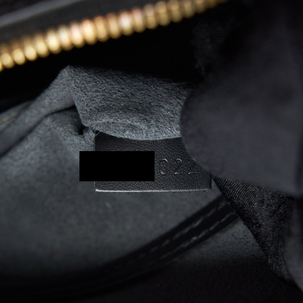 LOUIS VUITTON ALMA BAG EPI BLACK GHW