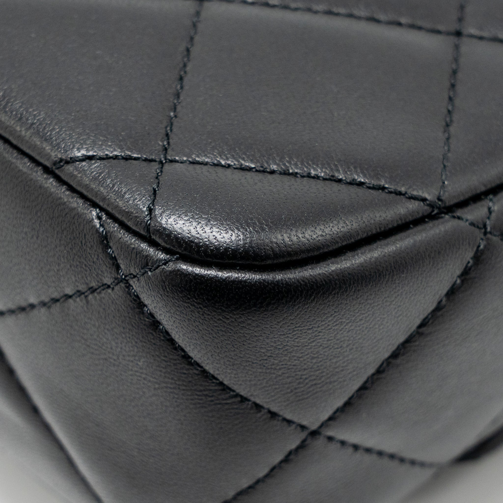 CHANEL MY PERFECT MINI FLAP BAG LAMBSKIN BLACK GHW (MICROCHIP)