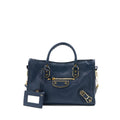 BALENCIAGA MINI CITY BAG NAVY GHW