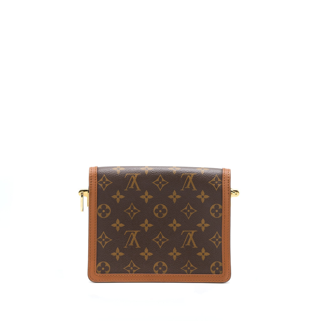 LOUIS VUITTON MINI DAUPHINE MONOGRAM REVERSE CANVAS GHW