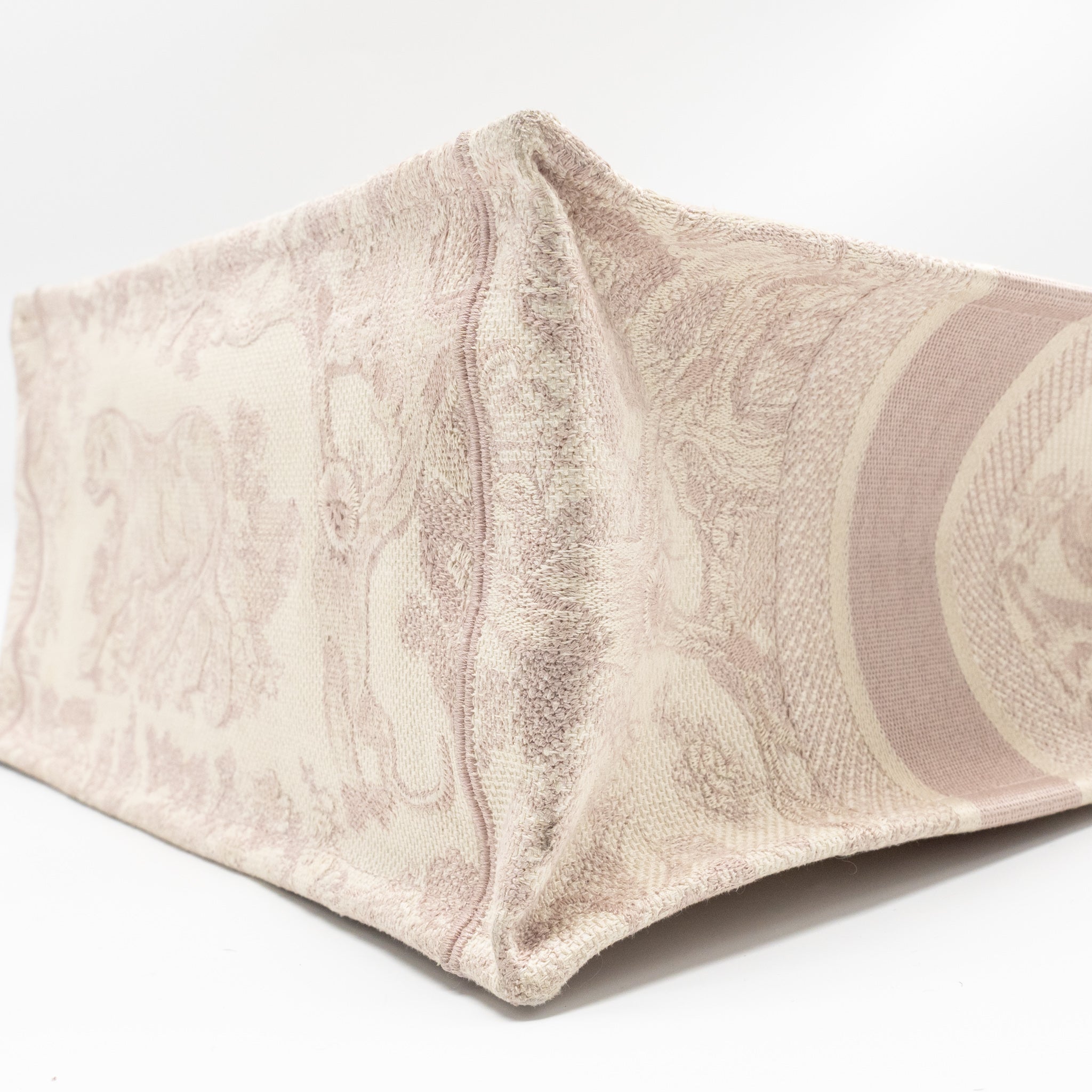 DIOR MEDIUM BOOK TOTE PINK TOILE DE JOUY EMBROIDERY