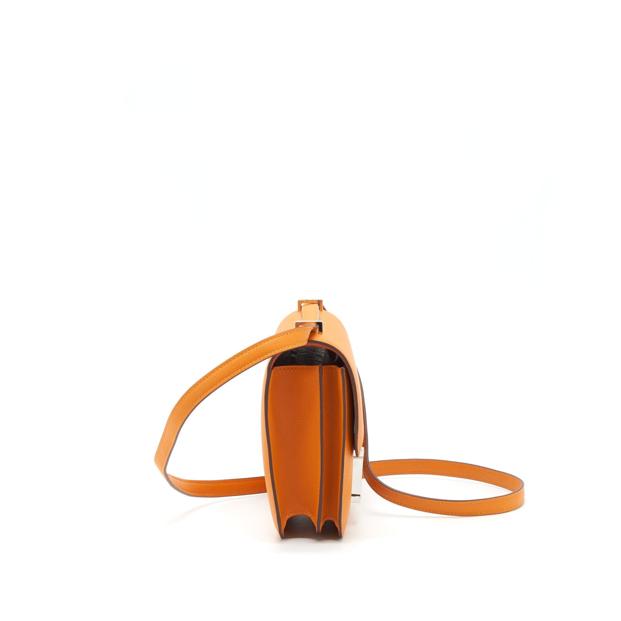 HERMES MINI CONSTANCE EVERCOLOR ABRICOT/TERRE SHW