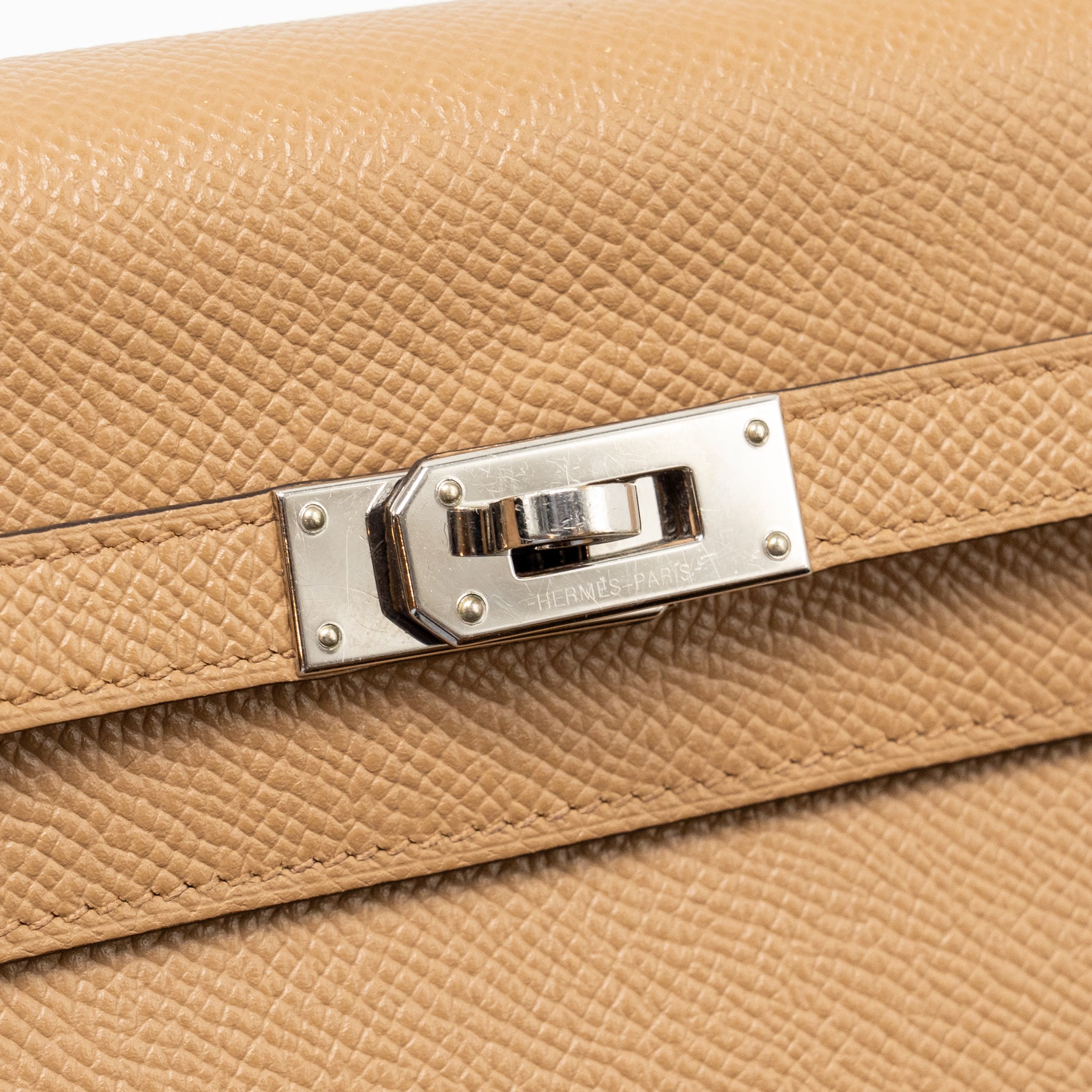 HERMES KELLY TO GO EPSOM CHAI/MAUVE SYLVESTER SHW
