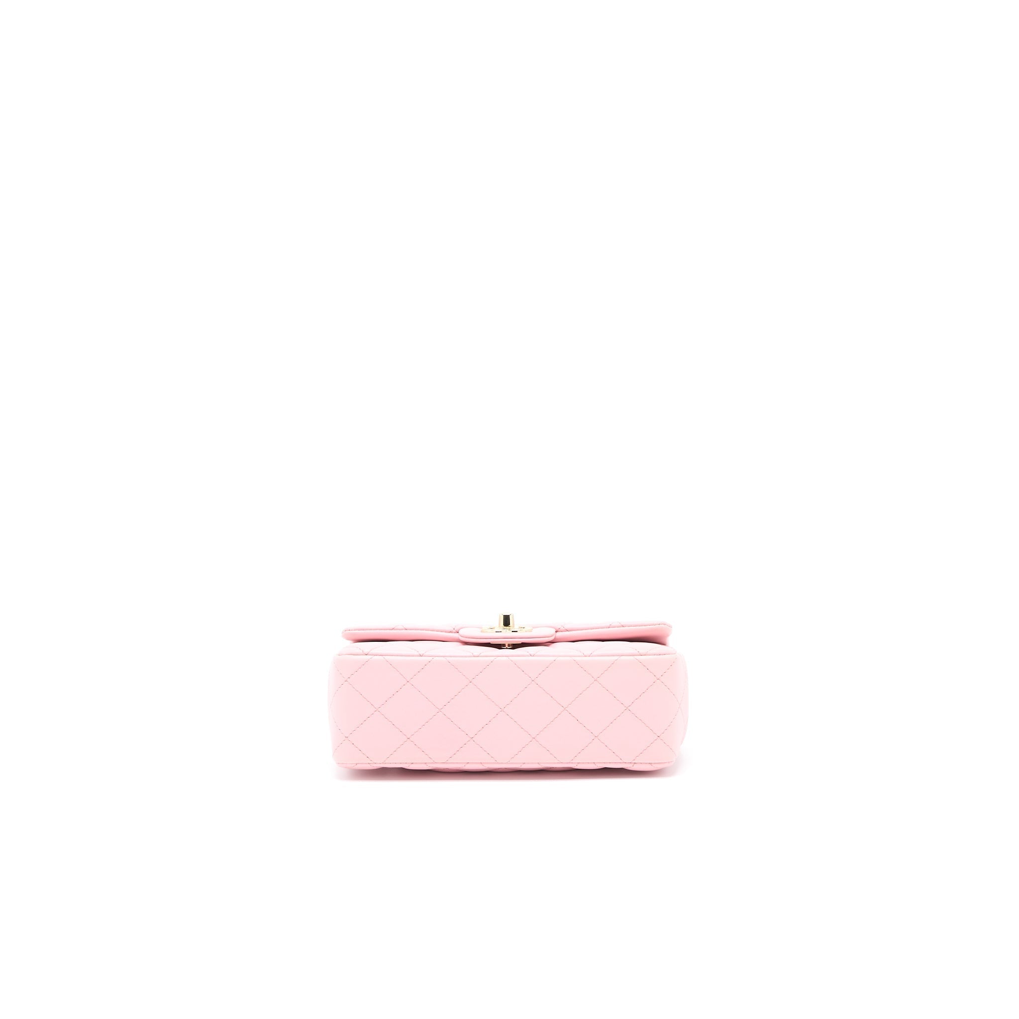 CHANEL 21S MINI RECTANGULAR FLAP BAG LAMBSKIN PINK LGHW