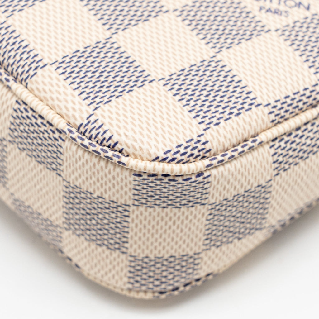 LOUIS VUITTON POCHETTE ACCESSORIES DAMIER AZUR CANVAS GHW