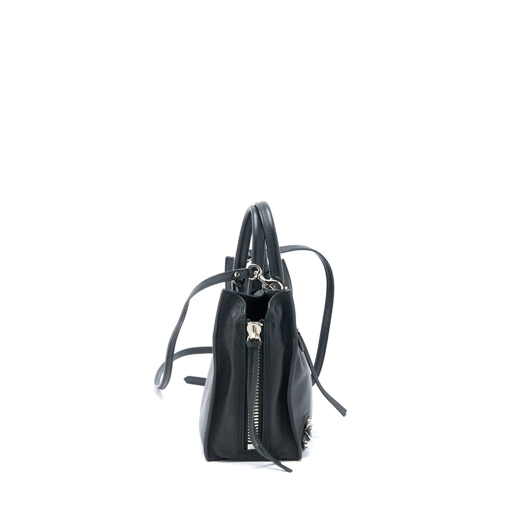 BALENCIAGA PAPIER MINI TOTE BAG BLACK SHW
