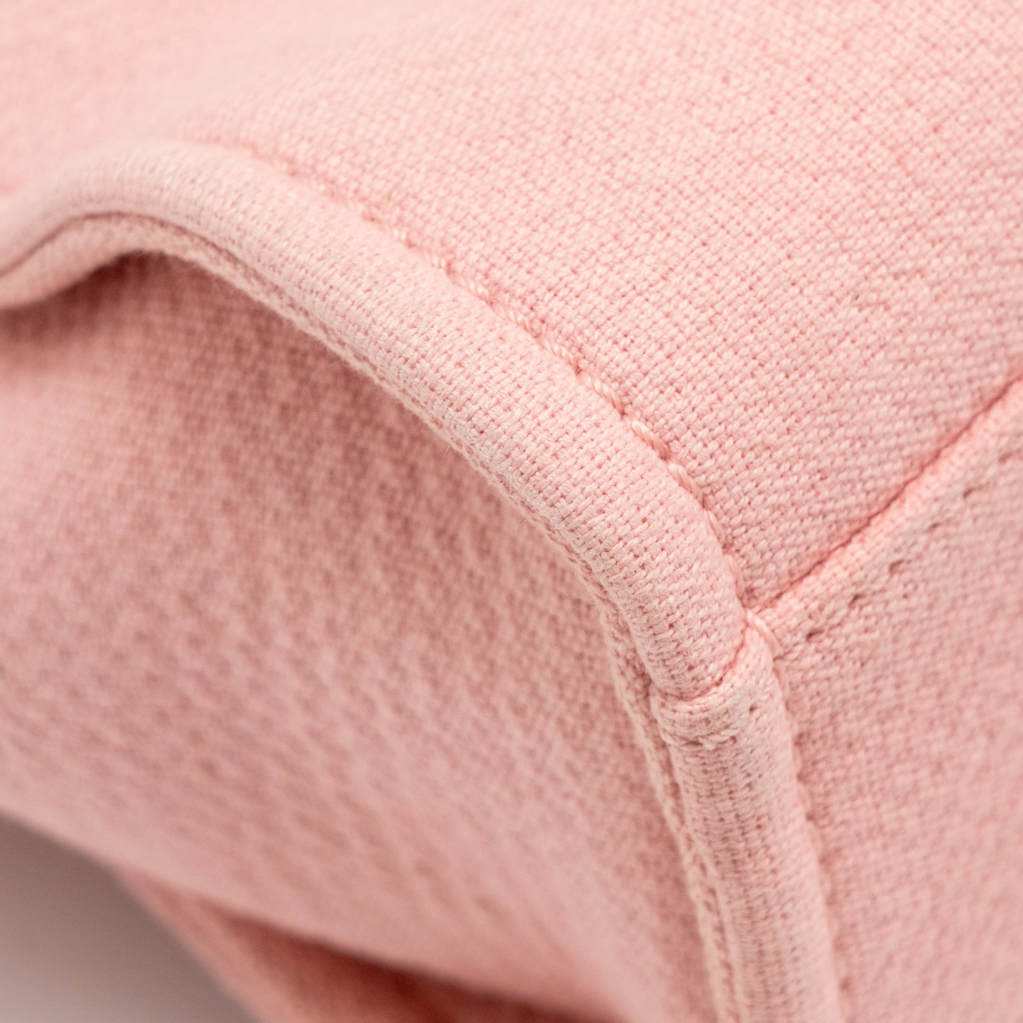CHANEL DEAUVILLE PM TOTE BAG CANVAS PINK SHW (MICROCHIP)