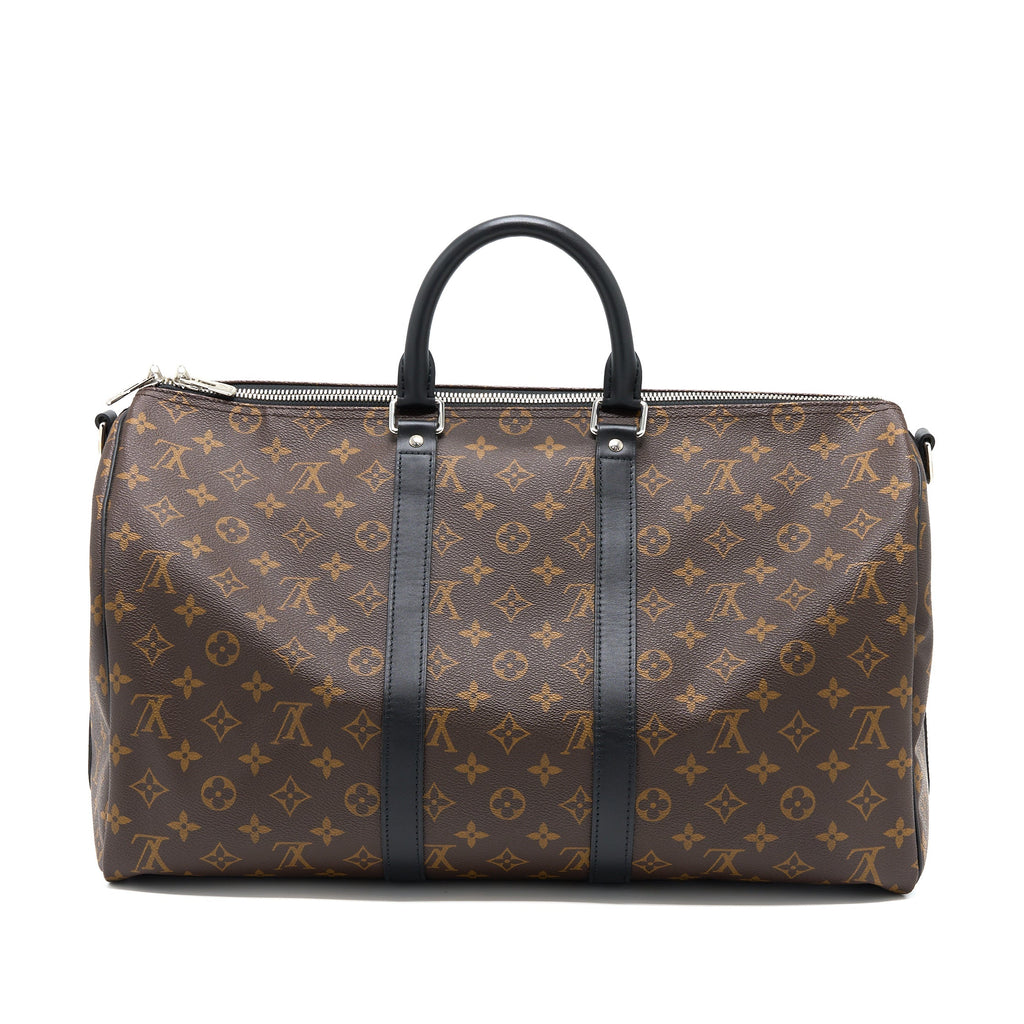 LOUIS VUITTON KEEPALL BANDOULIERE 45 MONOGRAM MACASSAR CANVAS SHW