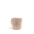 GUCCI GG MARMONT MINI BUCKET DARK BEIGE GHW