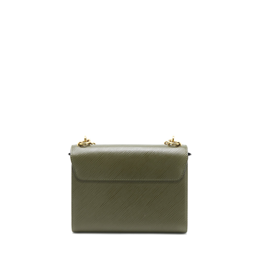 LOUIS VUITTON TWIST BAG MM EPI GREEN/WHITE GHW