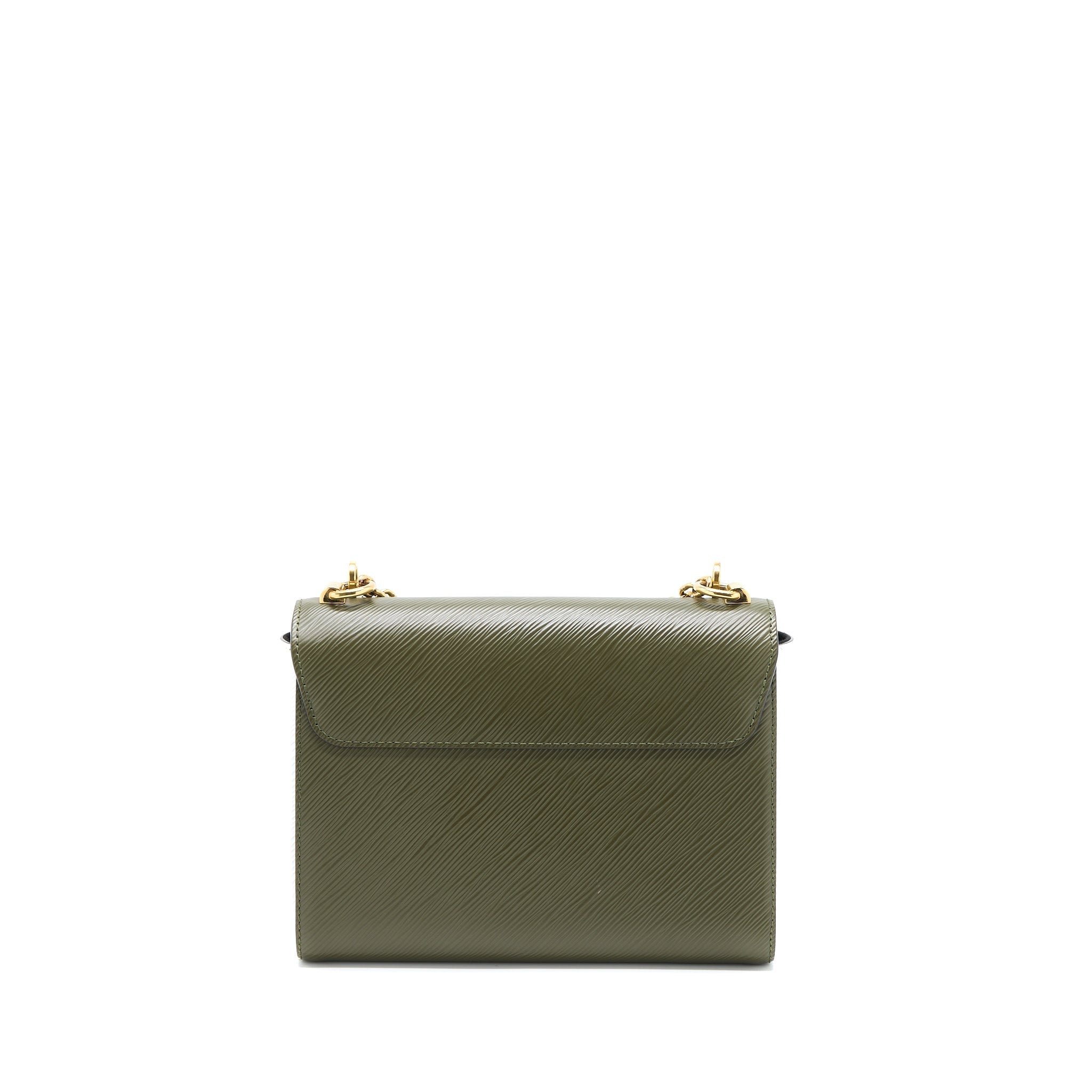 LOUIS VUITTON TWIST BAG MM EPI GREEN/WHITE GHW