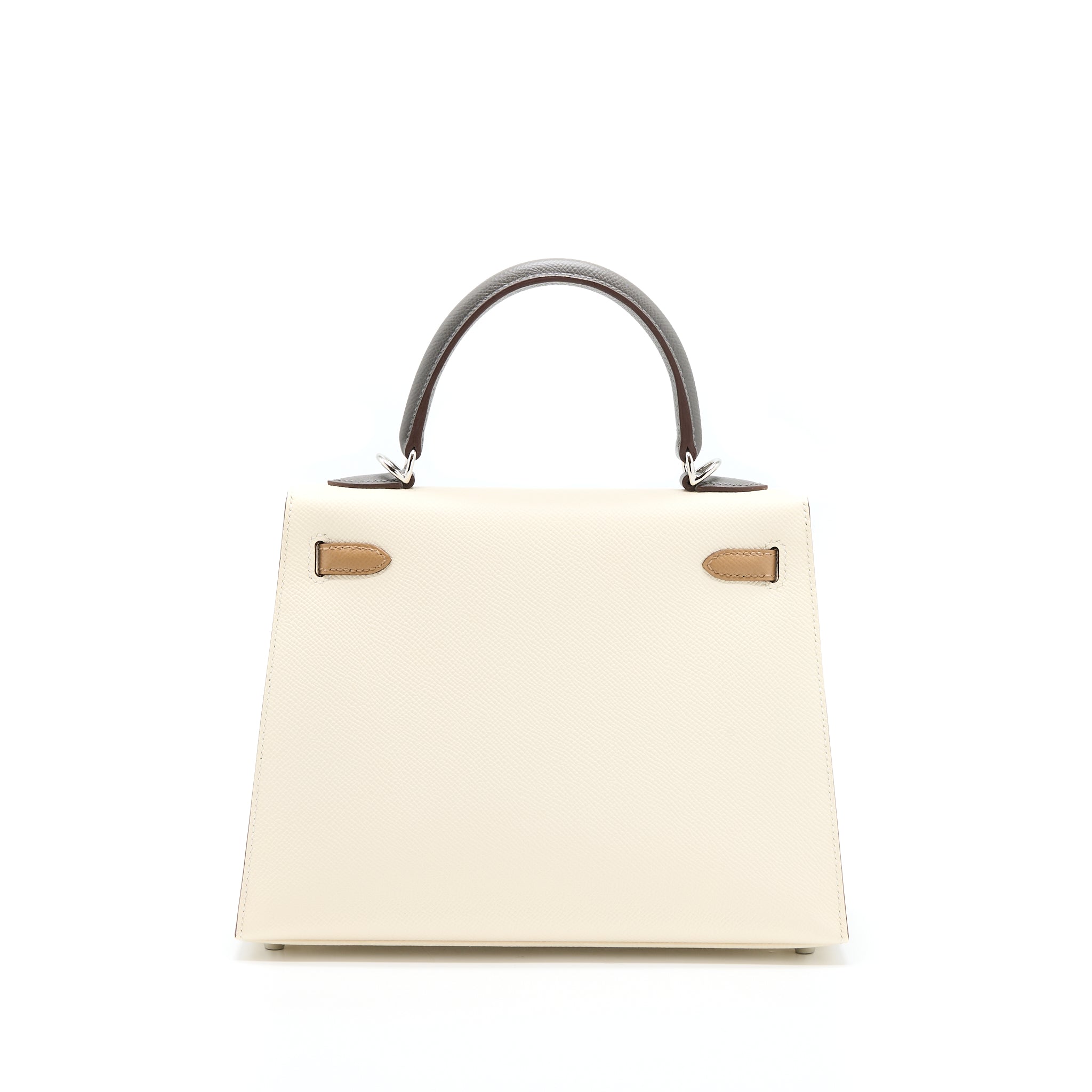 HERMES KELLY 25 SELLIER EPSOM NATA/CHAI/GRIS MEYER SHW