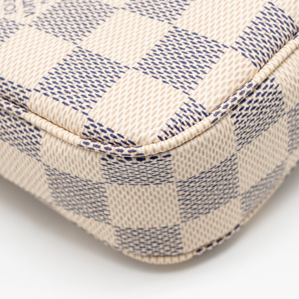 LOUIS VUITTON POCHETTE ACCESSORIES DAMIER AZUR CANVAS GHW