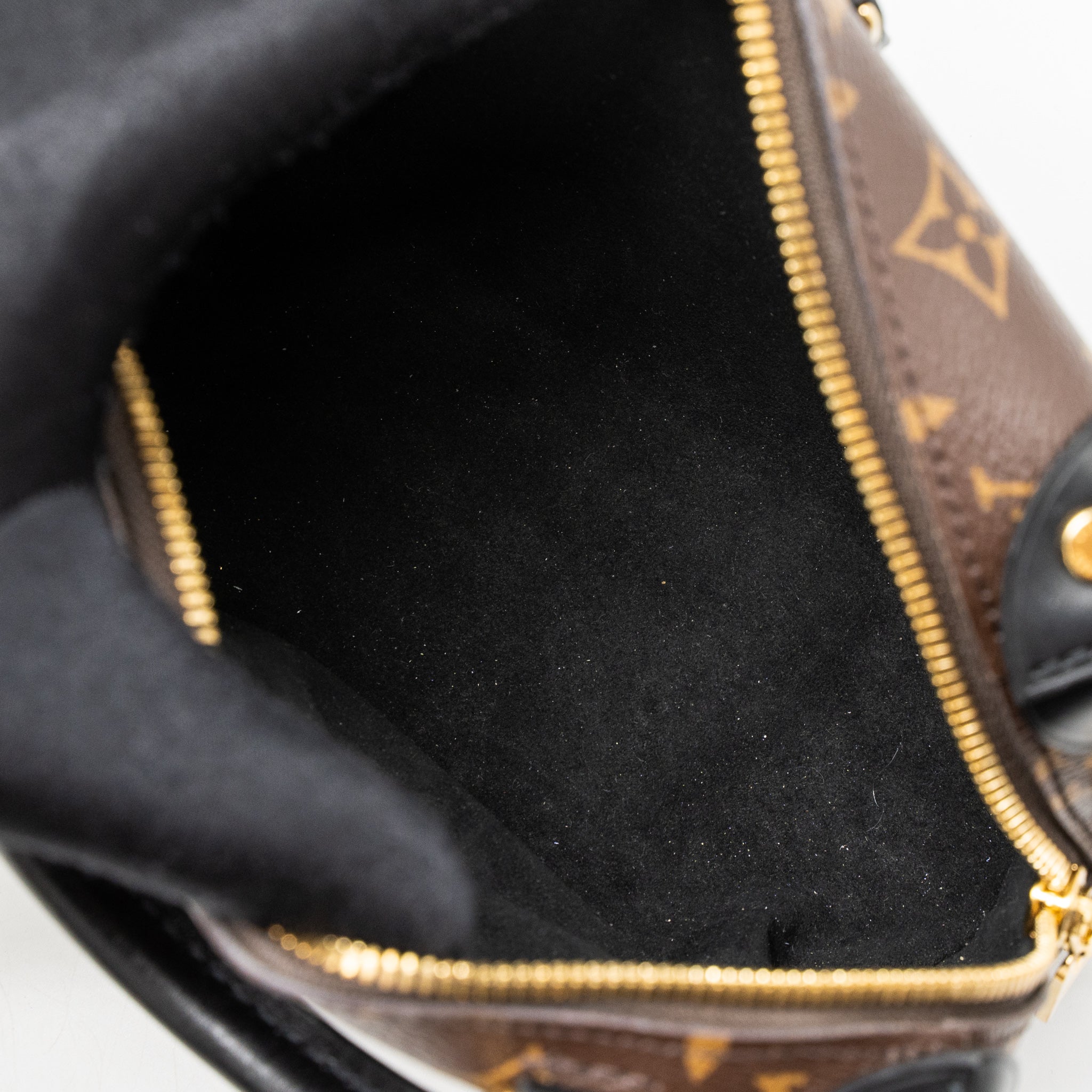 LOUIS VUITTON PETITE MALLE SOUPLE MONOGRAM CANVAS BLACK GHW (NEW VERSION)