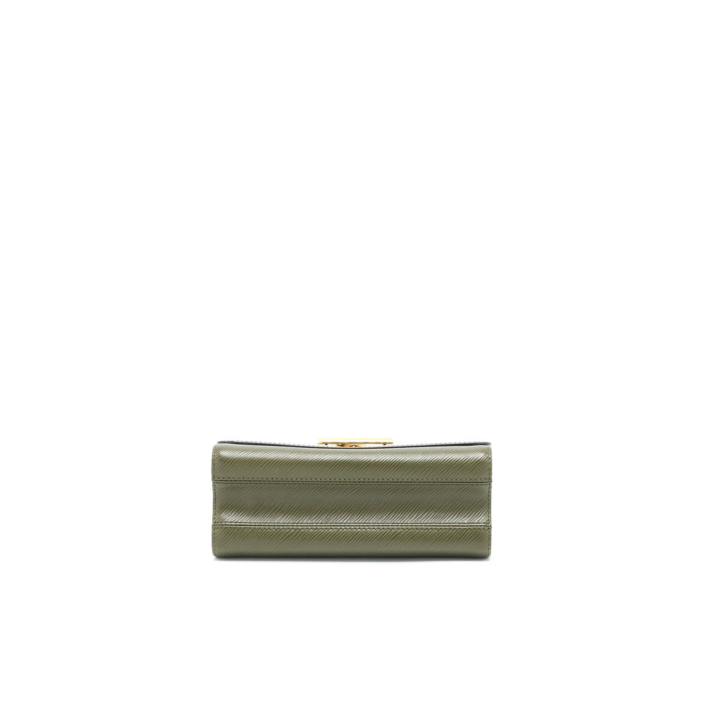 LOUIS VUITTON TWIST BAG MM EPI GREEN/WHITE GHW
