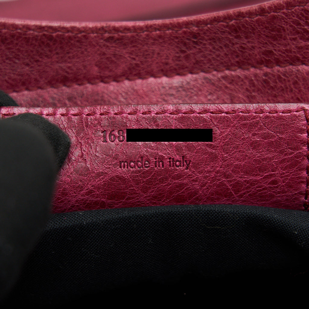BALENCIAGA CLASSIC CITY BAG DARK RED