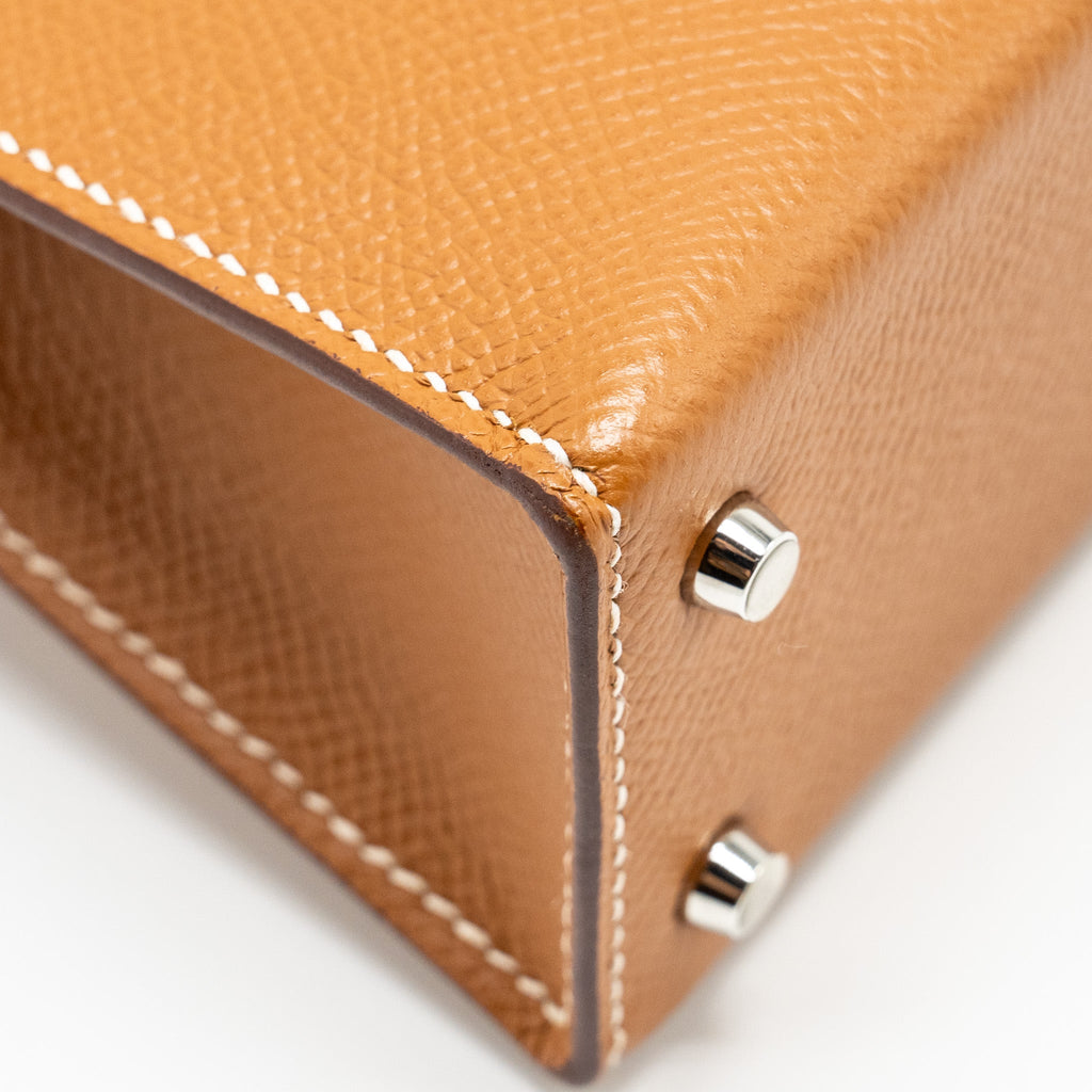 HERMES MINI KELLY II EPSOM GOLD SHW