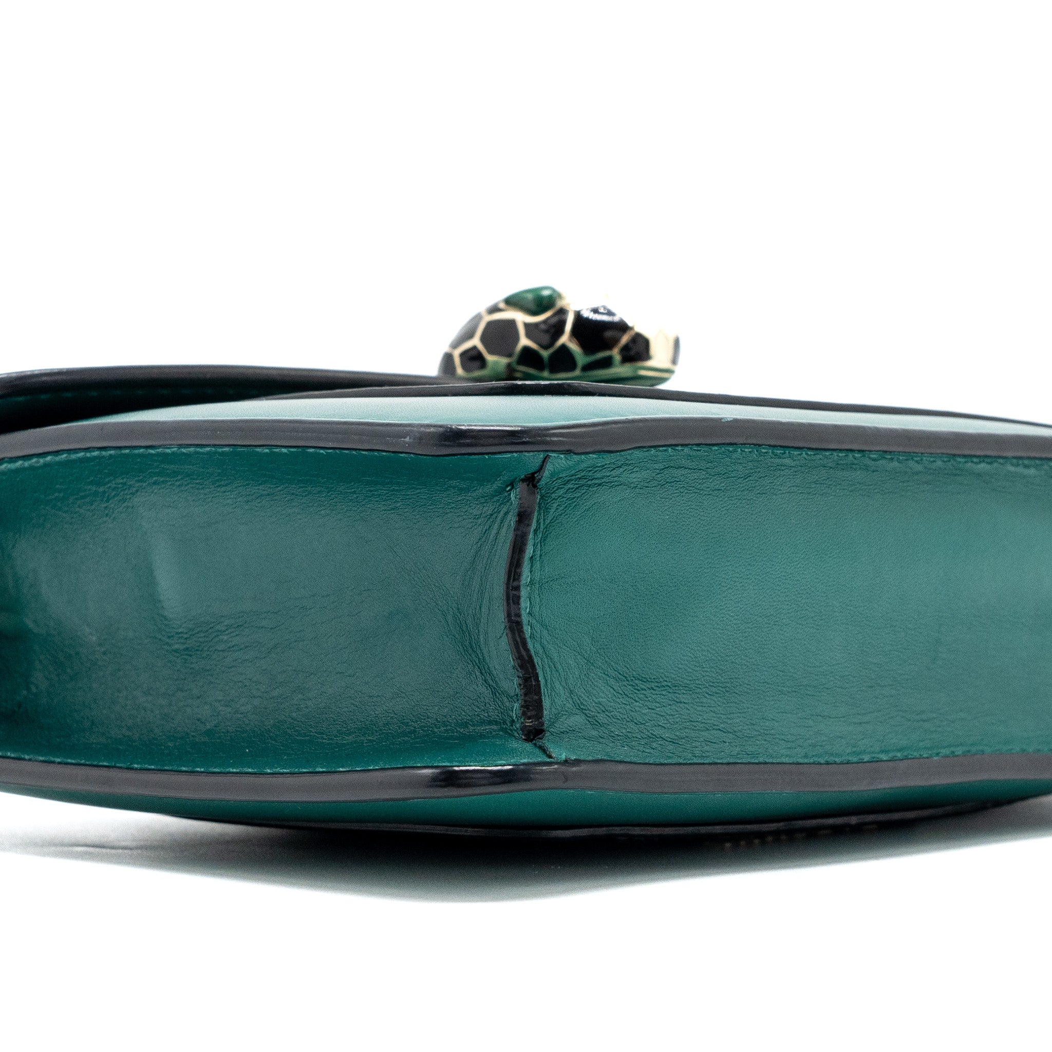 BVLGARI SERPENTI FOREVER CROSSBODY BAG CAFLSKIN GREEN GHW