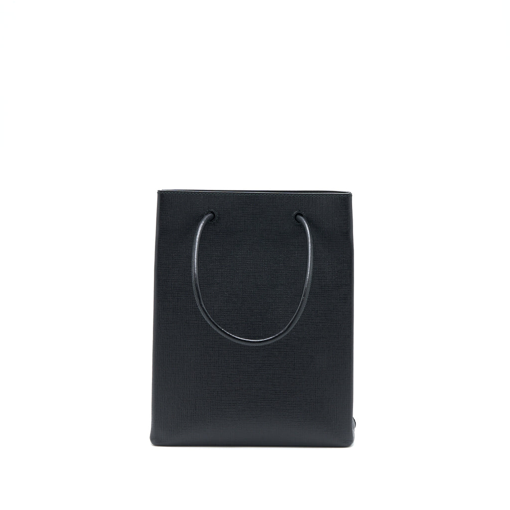 BALENCIAGA TOP HANDLE SHOPPING TOTE BAG CALFSKIN BLACK SHW