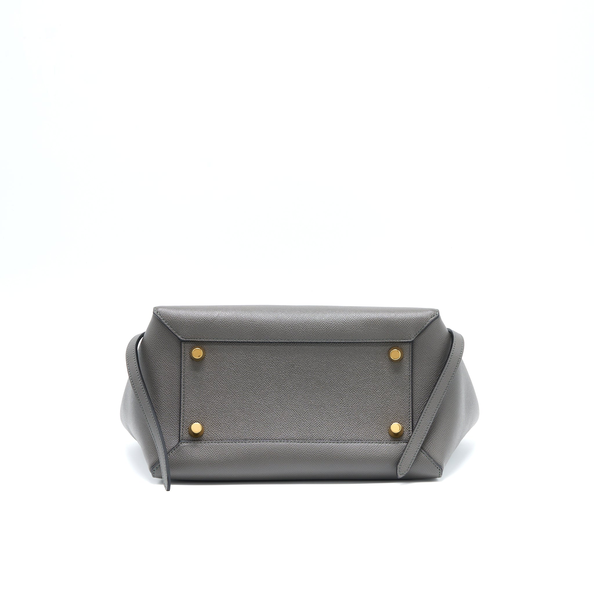 CELINE MINI BELT BAG GRAINED CALFSKIN GREY GHW