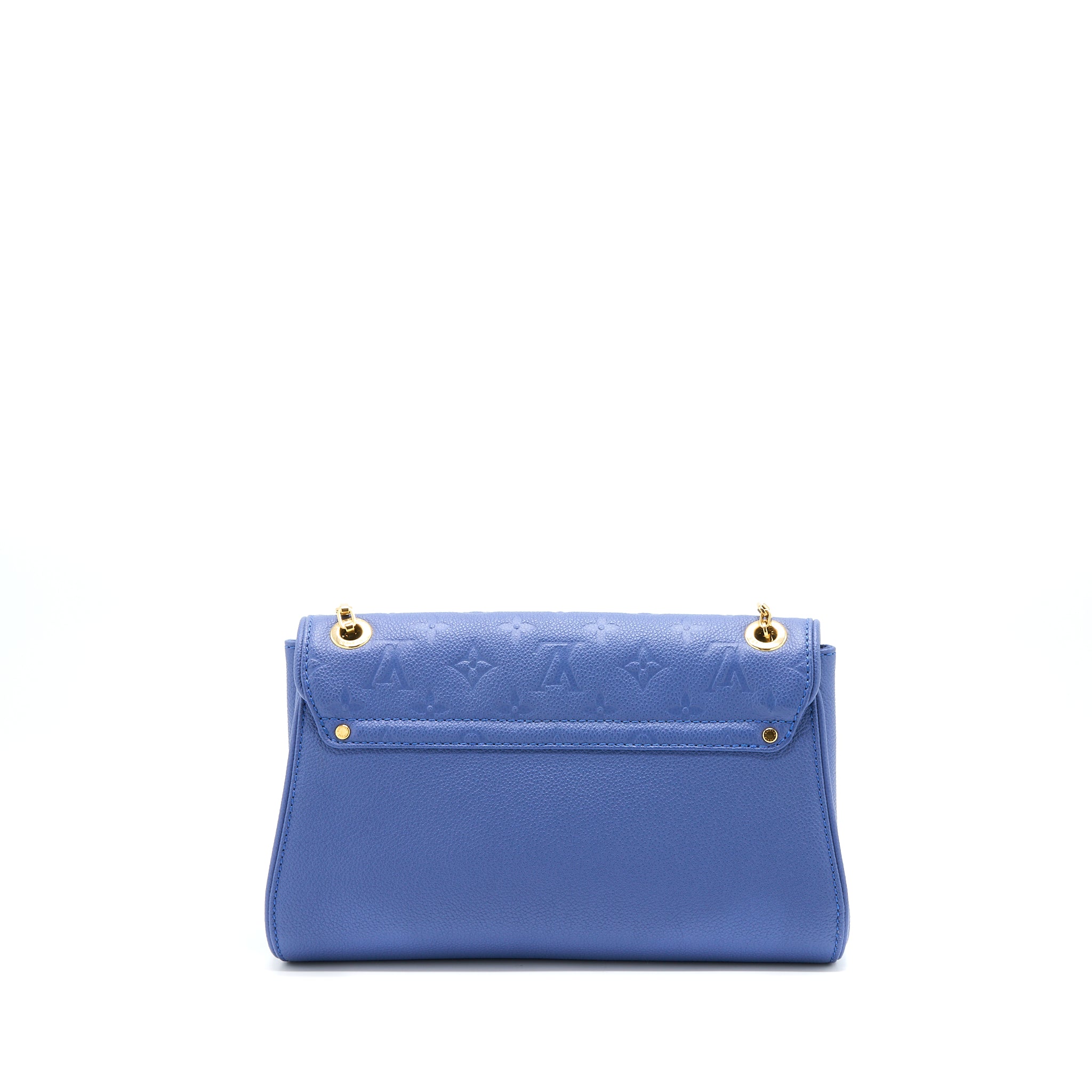 LOUIS VUITTON SAINT GERMAINE CROSSBODY BAG MONOGRAM EMPREINTE BLUE GHW