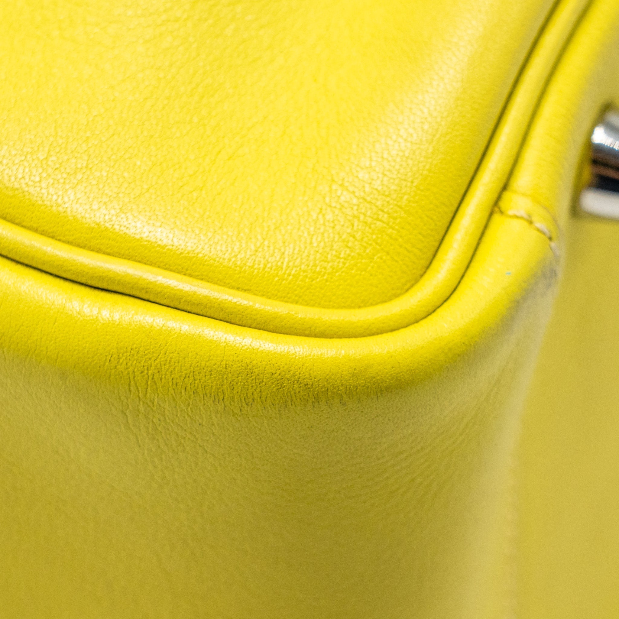 HERMES LINDY 30 SWIFT LIME SHW SQUARE O