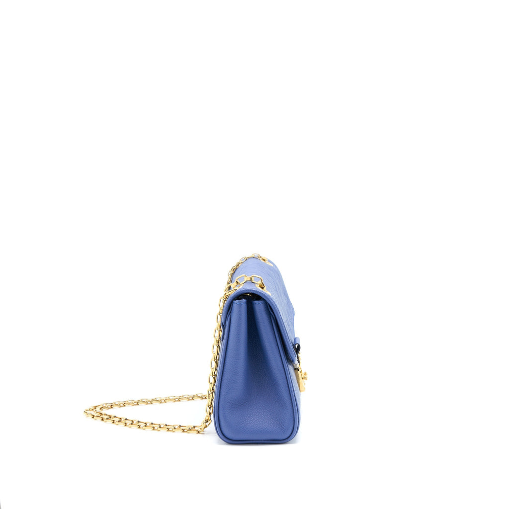 LOUIS VUITTON SAINT GERMAINE CROSSBODY BAG MONOGRAM EMPREINTE BLUE GHW