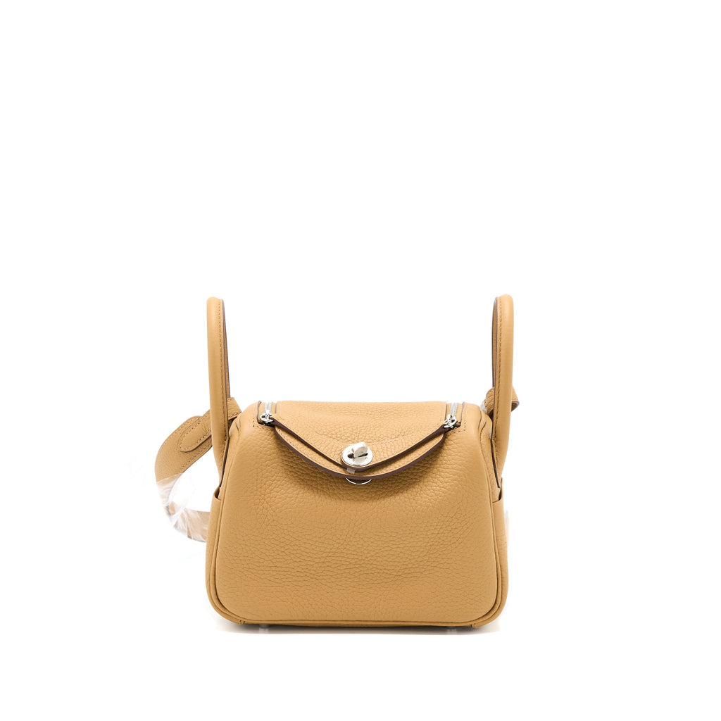 HERMES MINI LINDY CLEMENCE 4B BISCUIT SHW