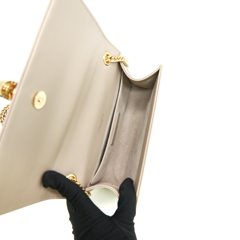 SAINT LAURENT KATE BAG WITH TASSEL BEIGE GHW