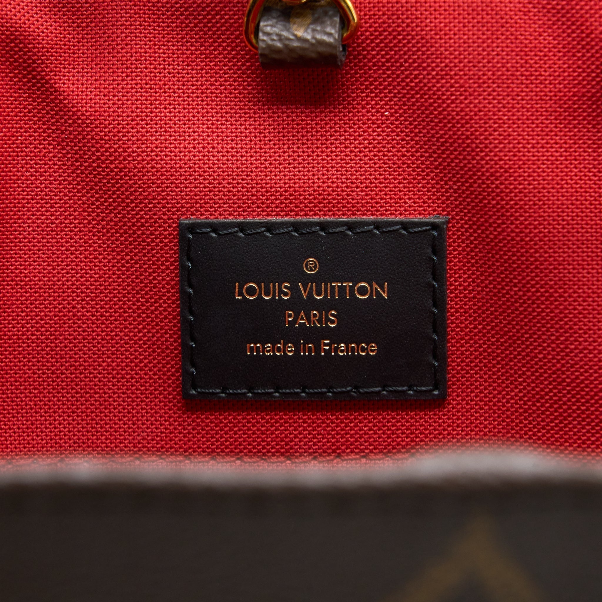 LOUIS VUITTON ON THE GO GM MONOGRAM REVERSE CANVAS GHW