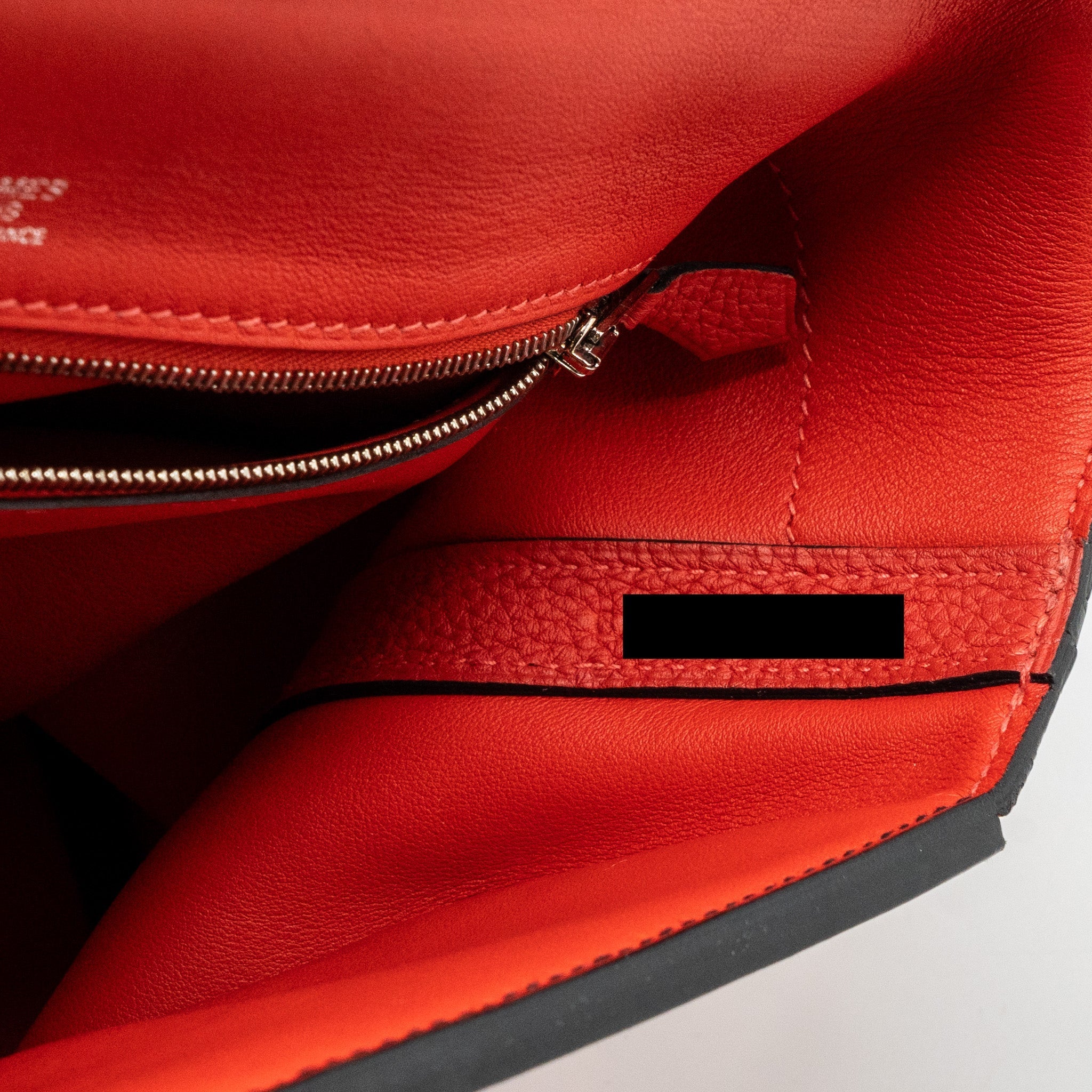 HERMES 24/24-29 BAG CLEMENCE/ SWIFT ROUGE PIVOINE/NOIR SHW