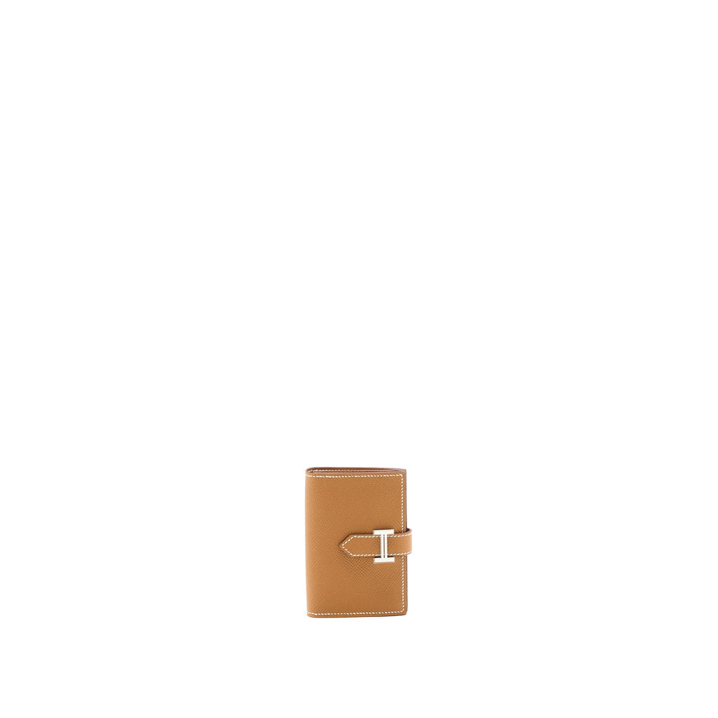 HERMES BEARN CARDHOLDER EPSOM GOLD SHW