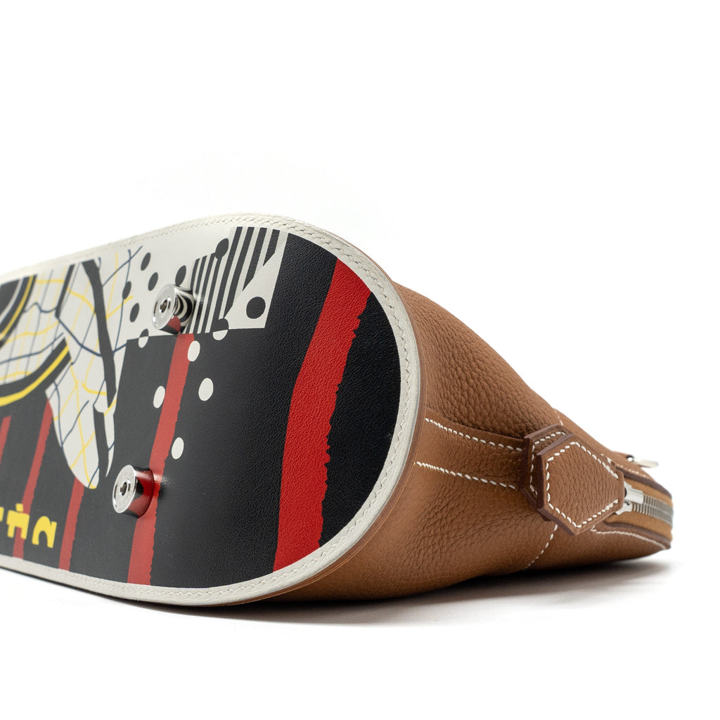 HERMES BOLIDE SKATEBOARD 31 TOGO GOLD/NATURAL SABLE/MULTICOLOUR SHW