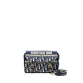 DIOR SMALL DIORCAMP BAG BLUE OBLIQUE EMBROIDERY LGHW