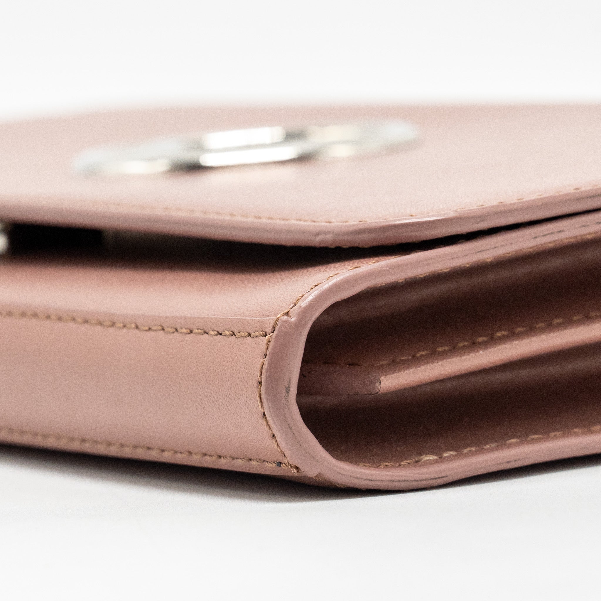 FENDI LOGO CROSSBODY BAG CALFSKIN LIGHT PINK SHW