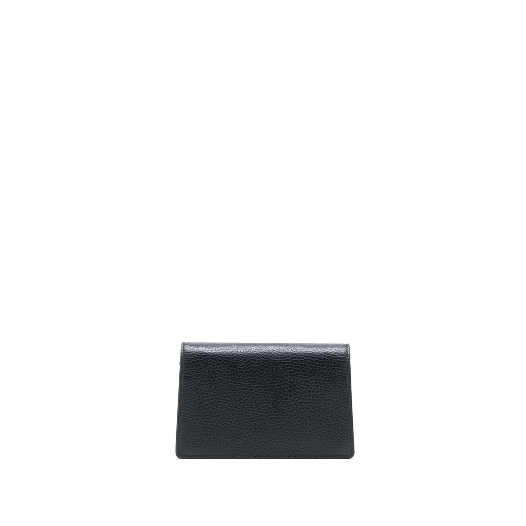 GUCCI SUPER MINI DIONYSUS CALFSKIN BLACK RUTHENIUM SHW