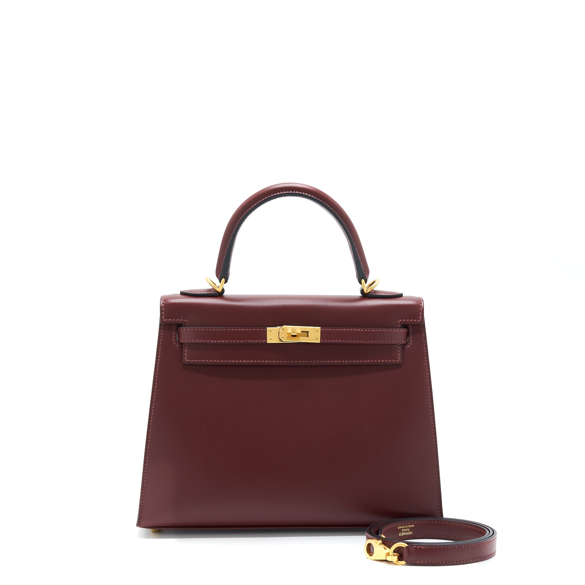 HERMES KELLY 25 SPECIAL ORDER SOMBRERO ROUGE H BRUSHED GHW