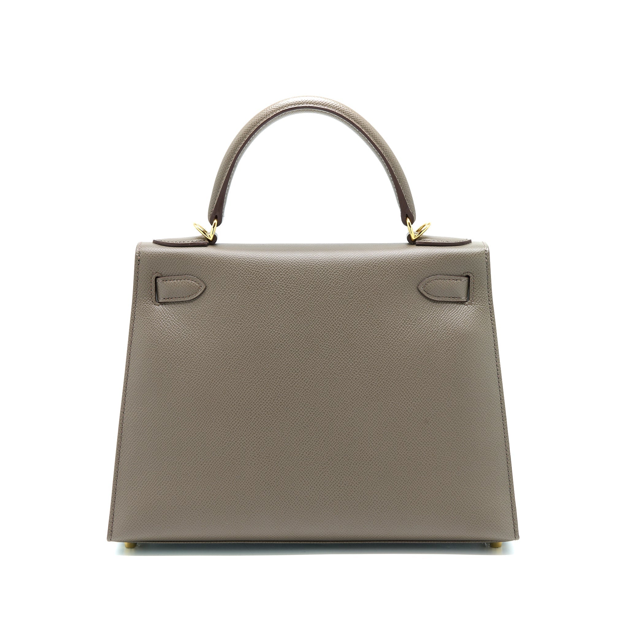 HERMES KELLY 28 SELLIER EPSOM 8F GRIS ETAIN GHW