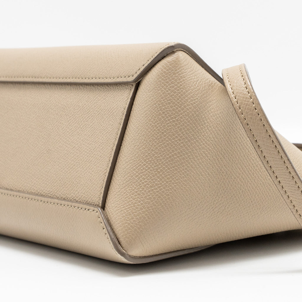 CELINE NANO BELT BAG CALFSKIN LIGHT BEIGE GHW
